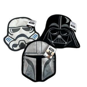 Chewy Star Wars Darth Vader, Stormtrooper and The Mandalorian Flat Plush Dog Toy